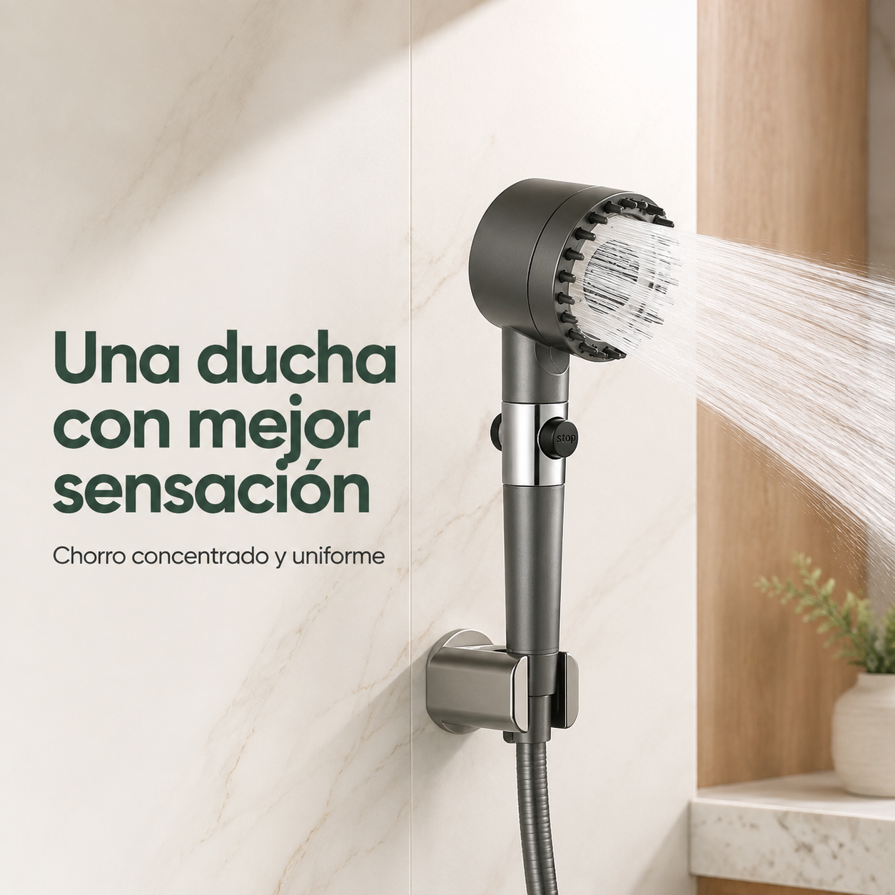 Cabezal de ducha de alta presión con filtro