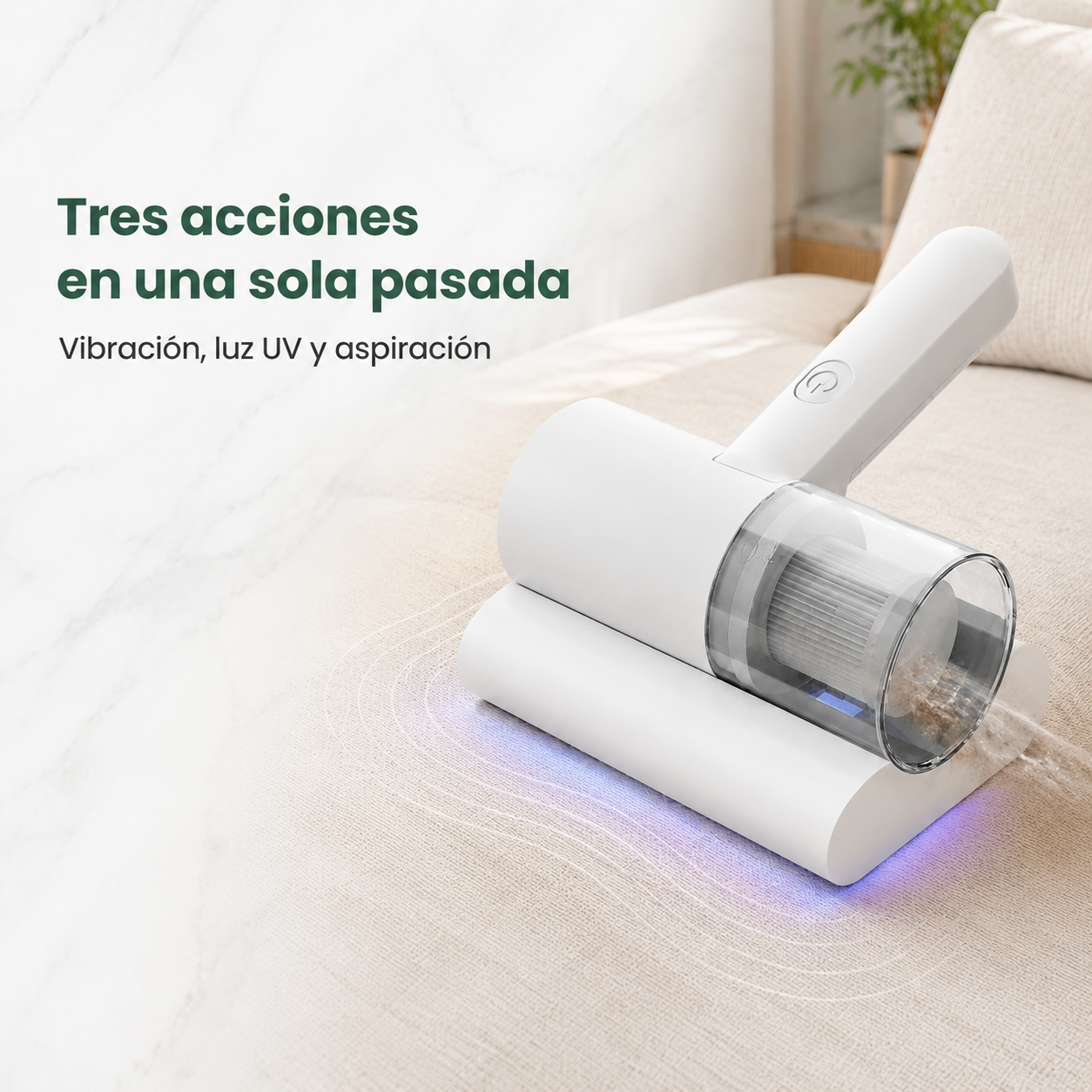 Aspiradora Antiácaros UV Portátil