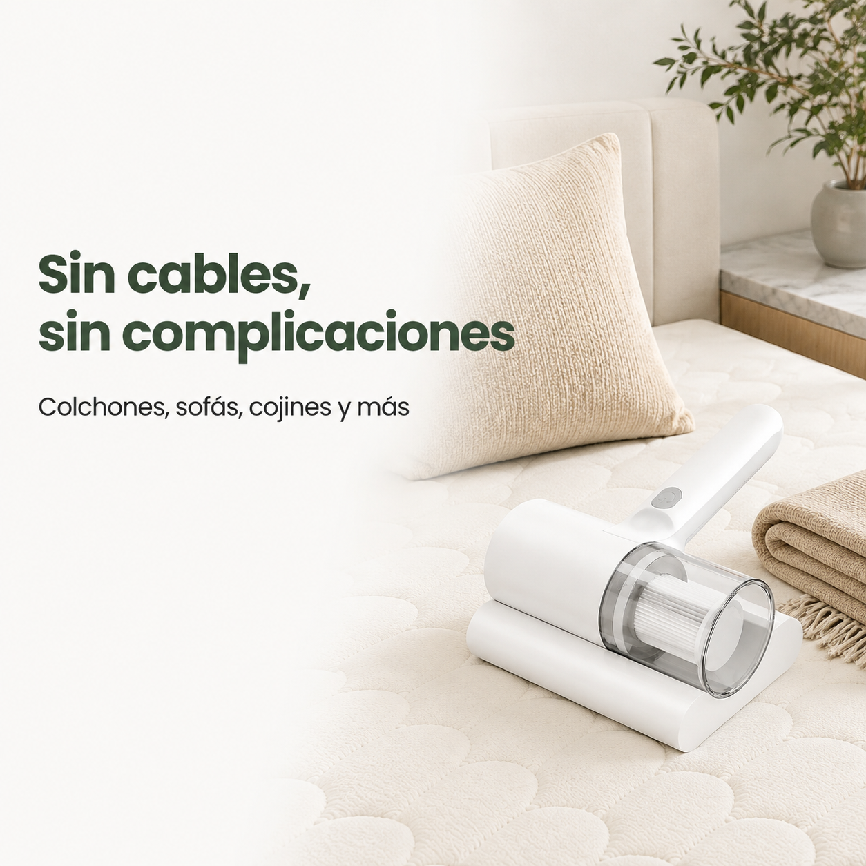 Aspiradora Antiácaros UV Portátil