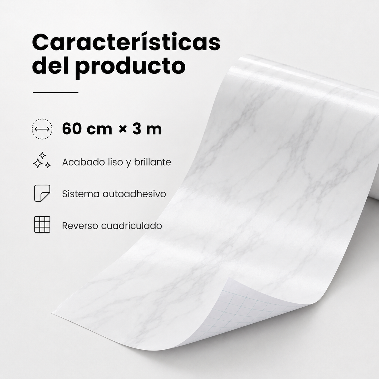 Papel Adhesivo Efecto Mármol Kevianna™